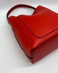 Nanette Lepore Red Drawstring Crossbody Bag