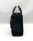 Michael Kors Black Leather Small East West Gigi Messenger Tote