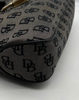 Dooney & Bourke Gray and Black Signature Canvas Shoulder Bag