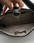 Dooney & Bourke Gray and Black Signature Canvas Shoulder Bag