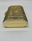 MMS Brands Metallic Gold Evening Clutch Bag