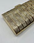 MMS Brands Metallic Gold Evening Clutch Bag