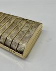 MMS Brands Metallic Gold Evening Clutch Bag