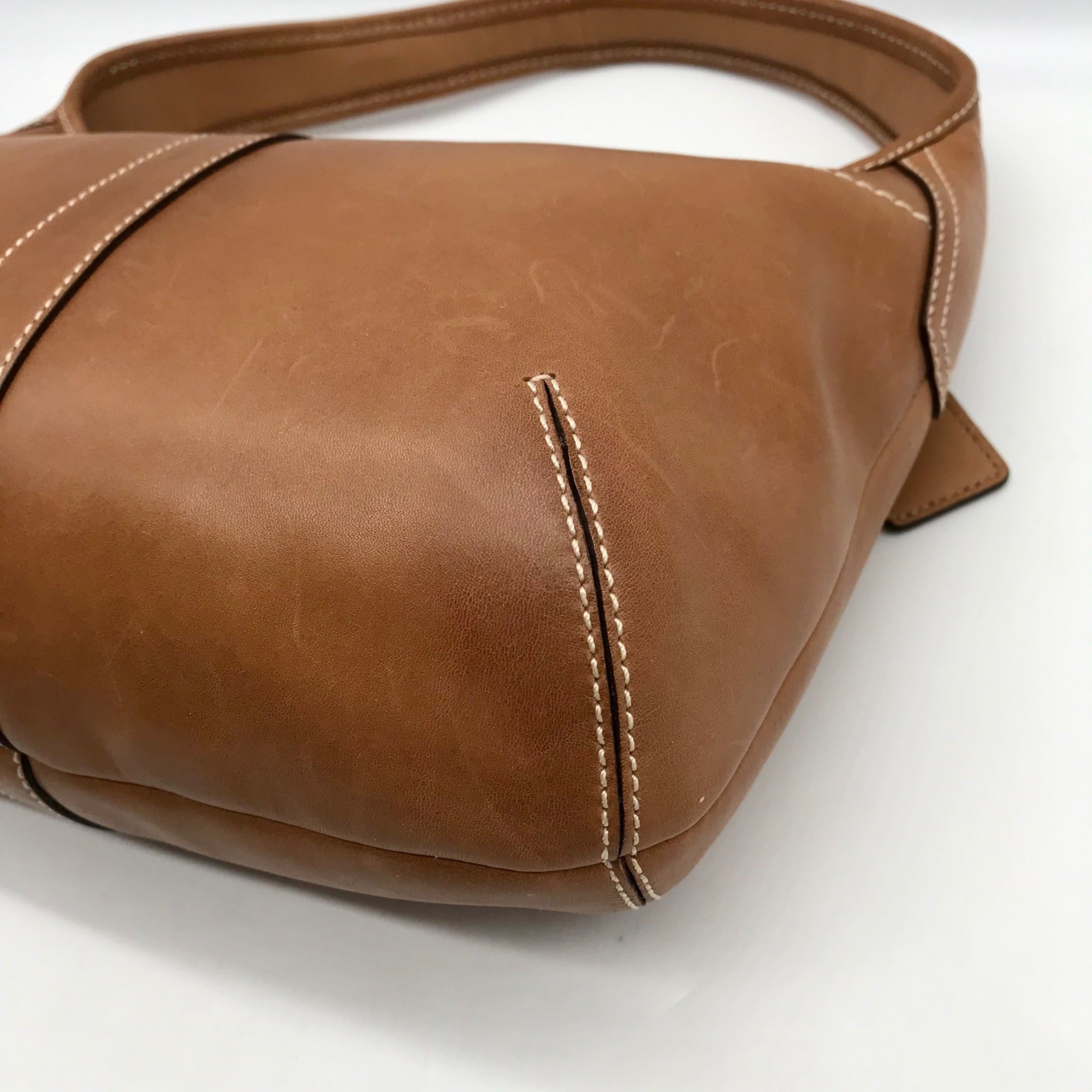 Vintage Coach Tan Leather Ergo Shoulder Bag &amp; Matching Wallet