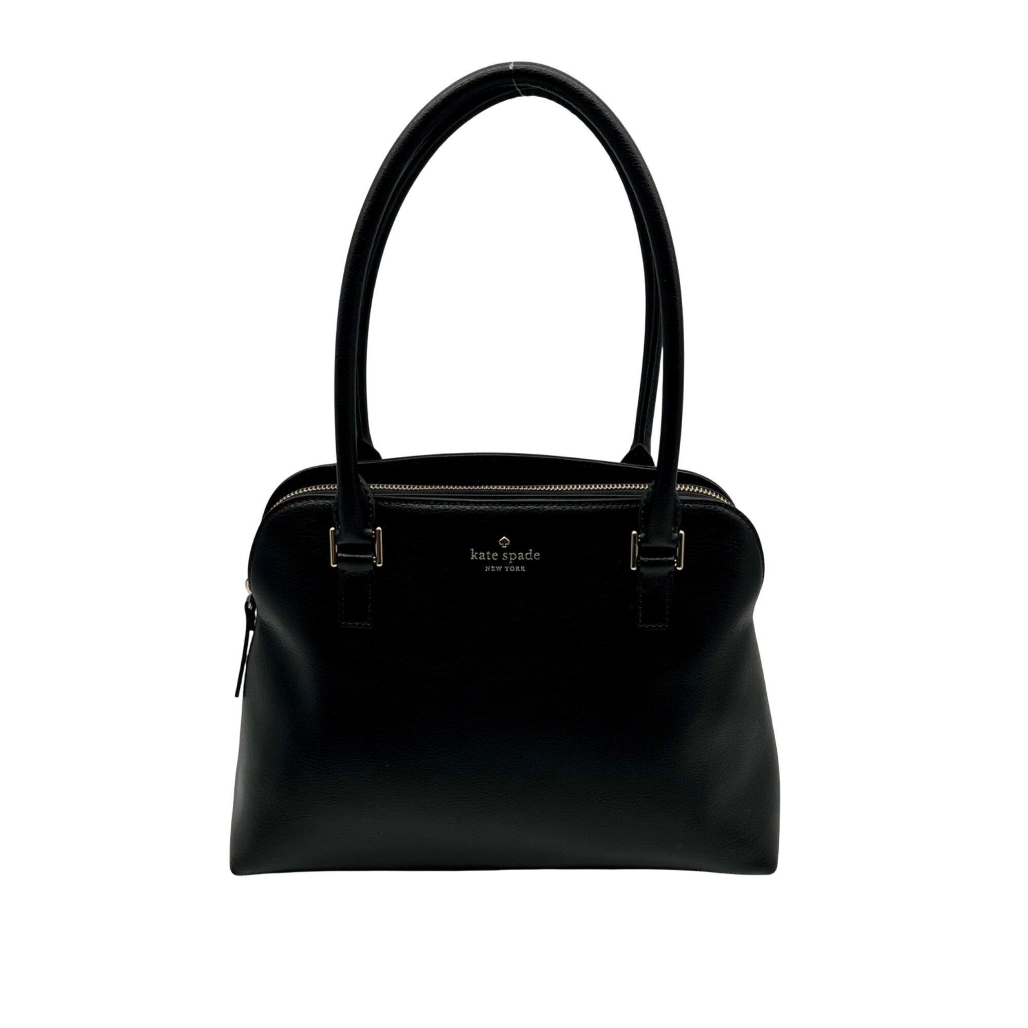 Kate Spade Black Refined Grain Leather Shoulder Bag