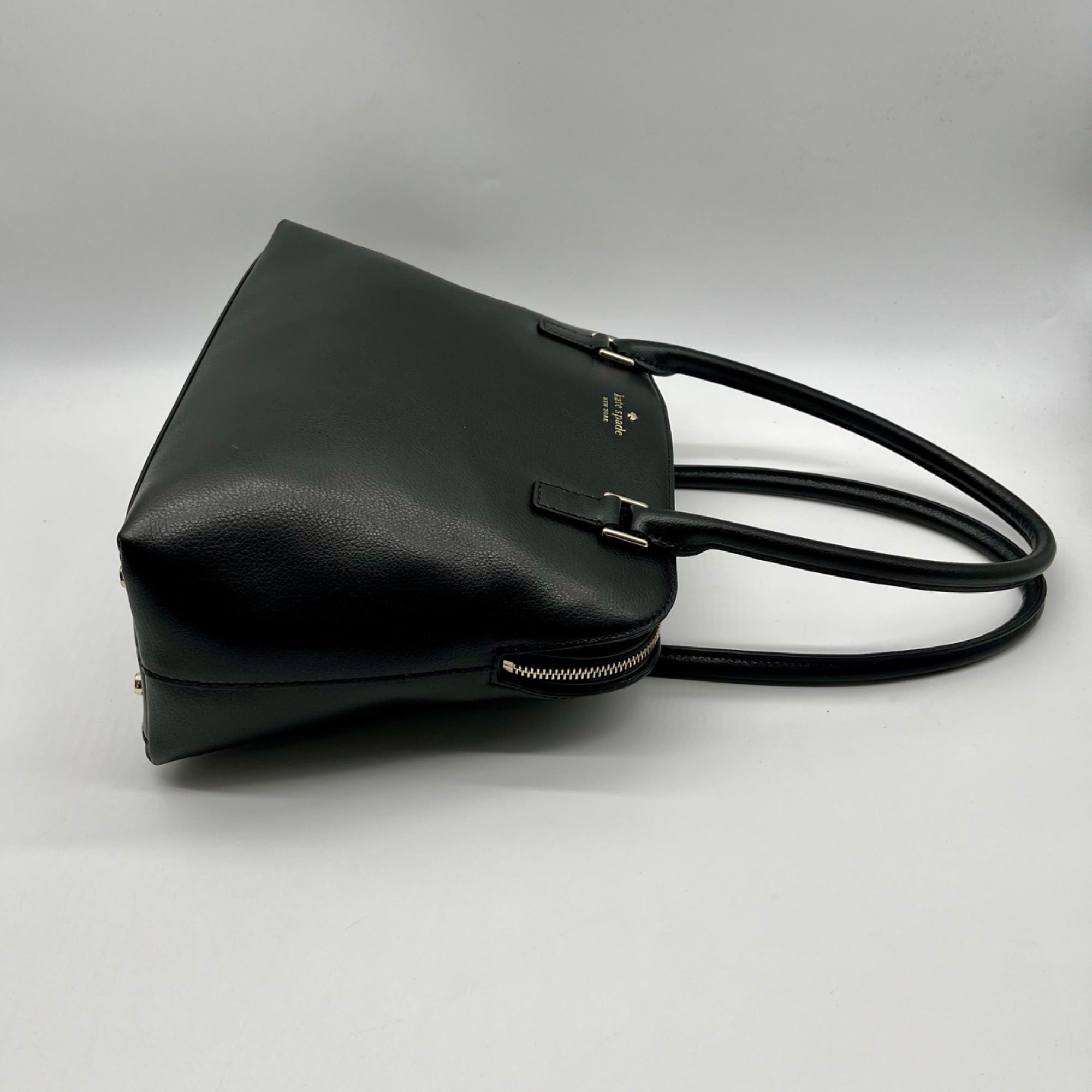Kate Spade Black Refined Grain Leather Shoulder Bag