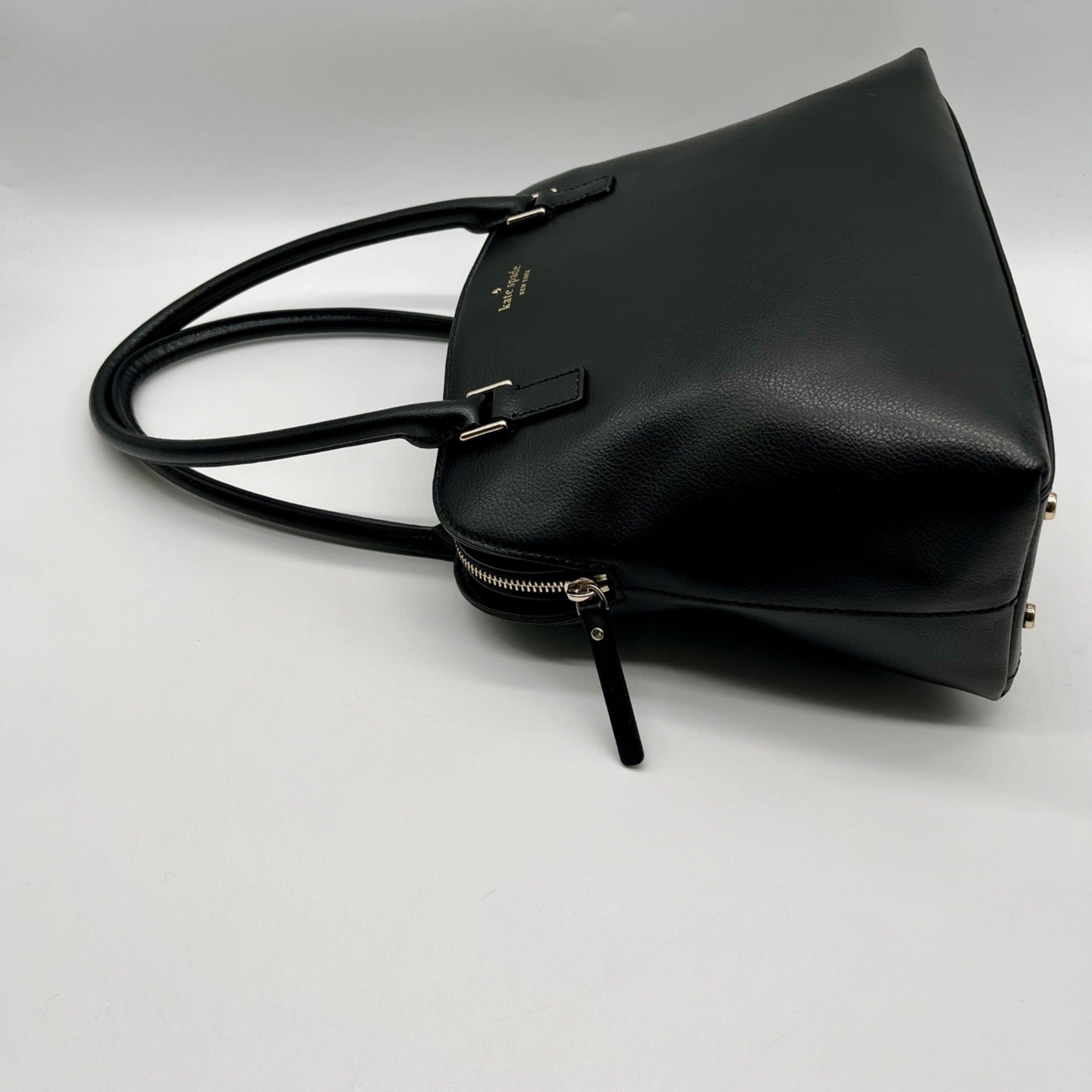 Kate Spade Black Refined Grain Leather Shoulder Bag