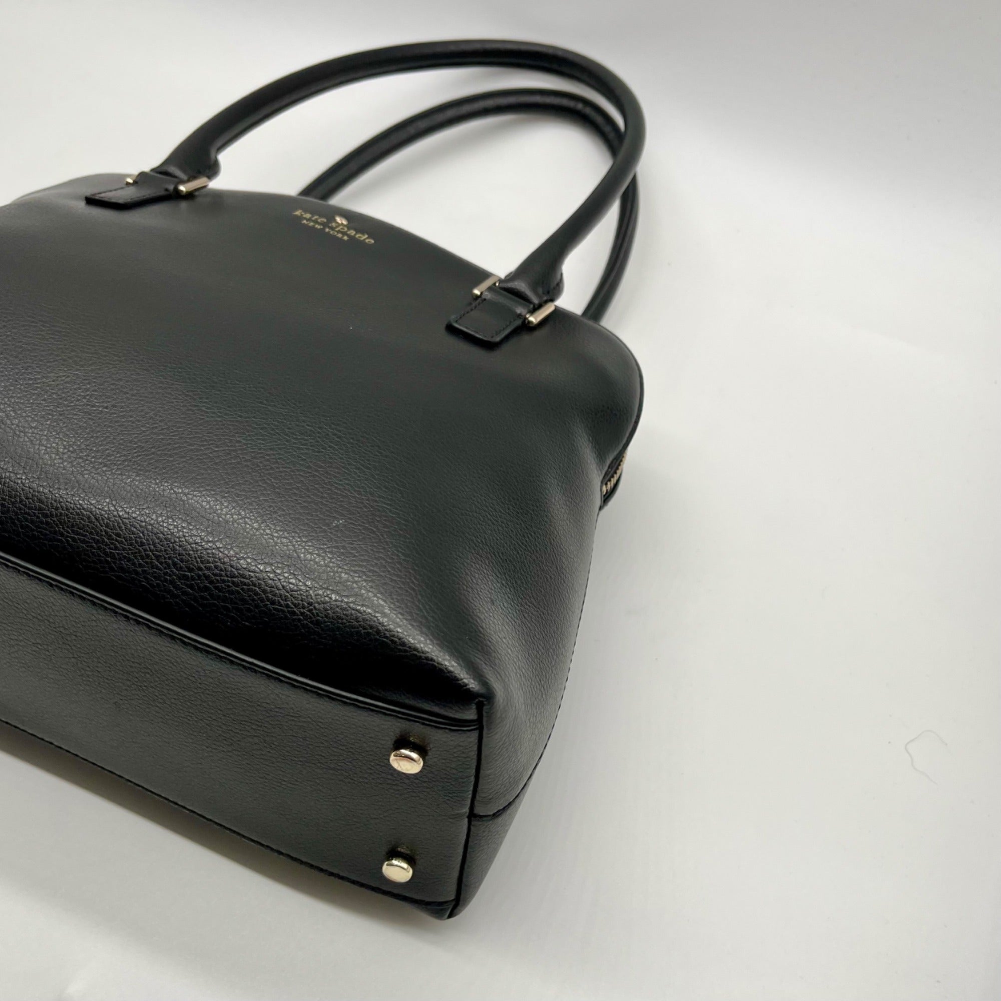 Kate Spade Black Refined Grain Leather Shoulder Bag