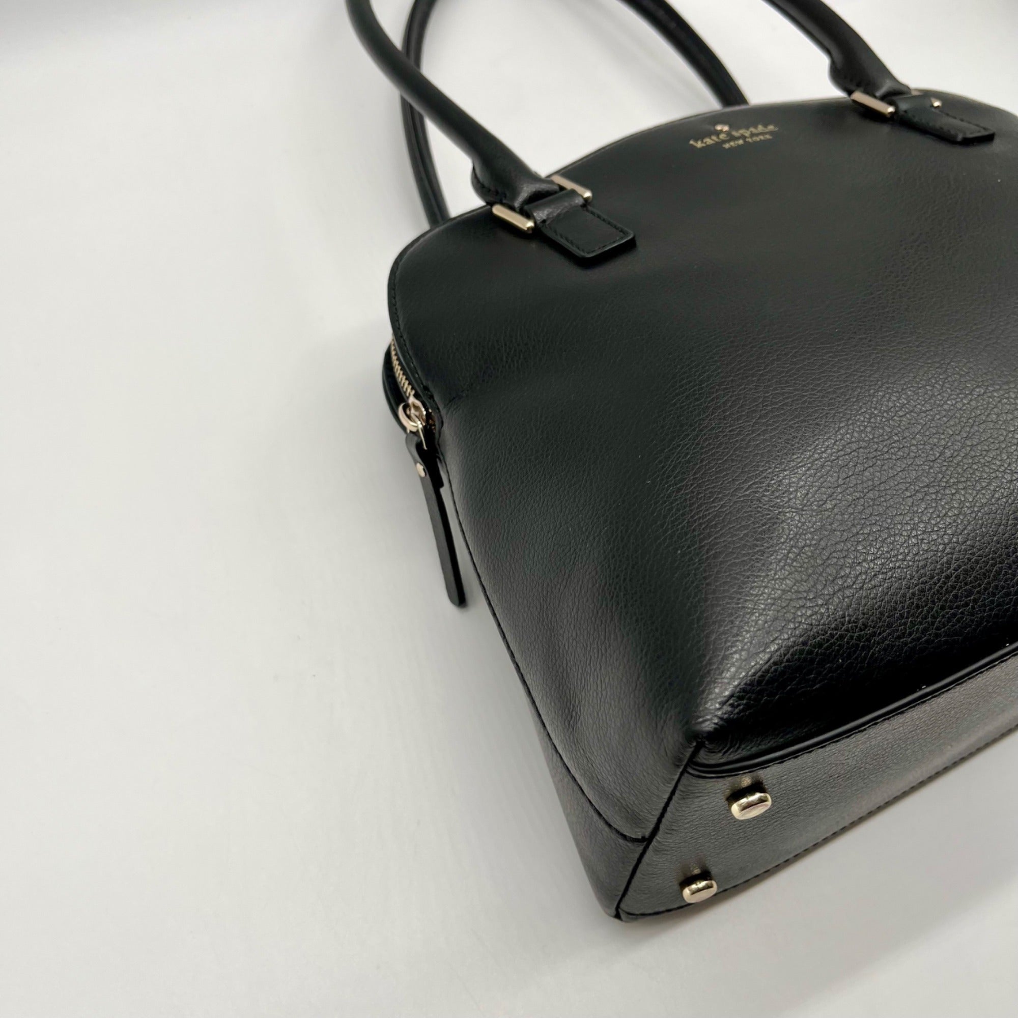 Kate Spade Black Refined Grain Leather Shoulder Bag