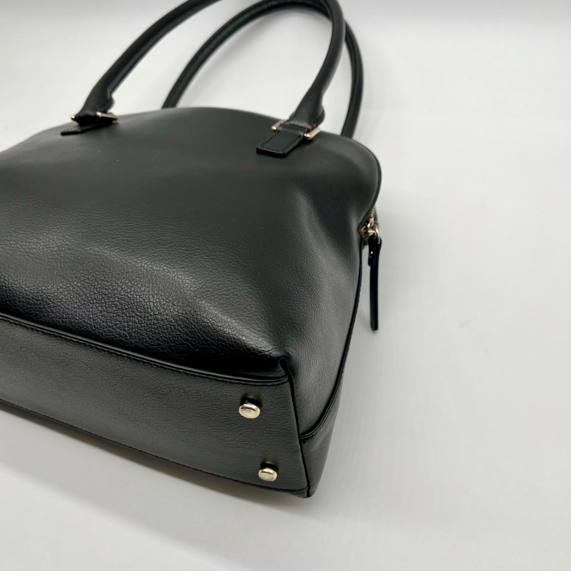 Kate Spade Black Refined Grain Leather Shoulder Bag