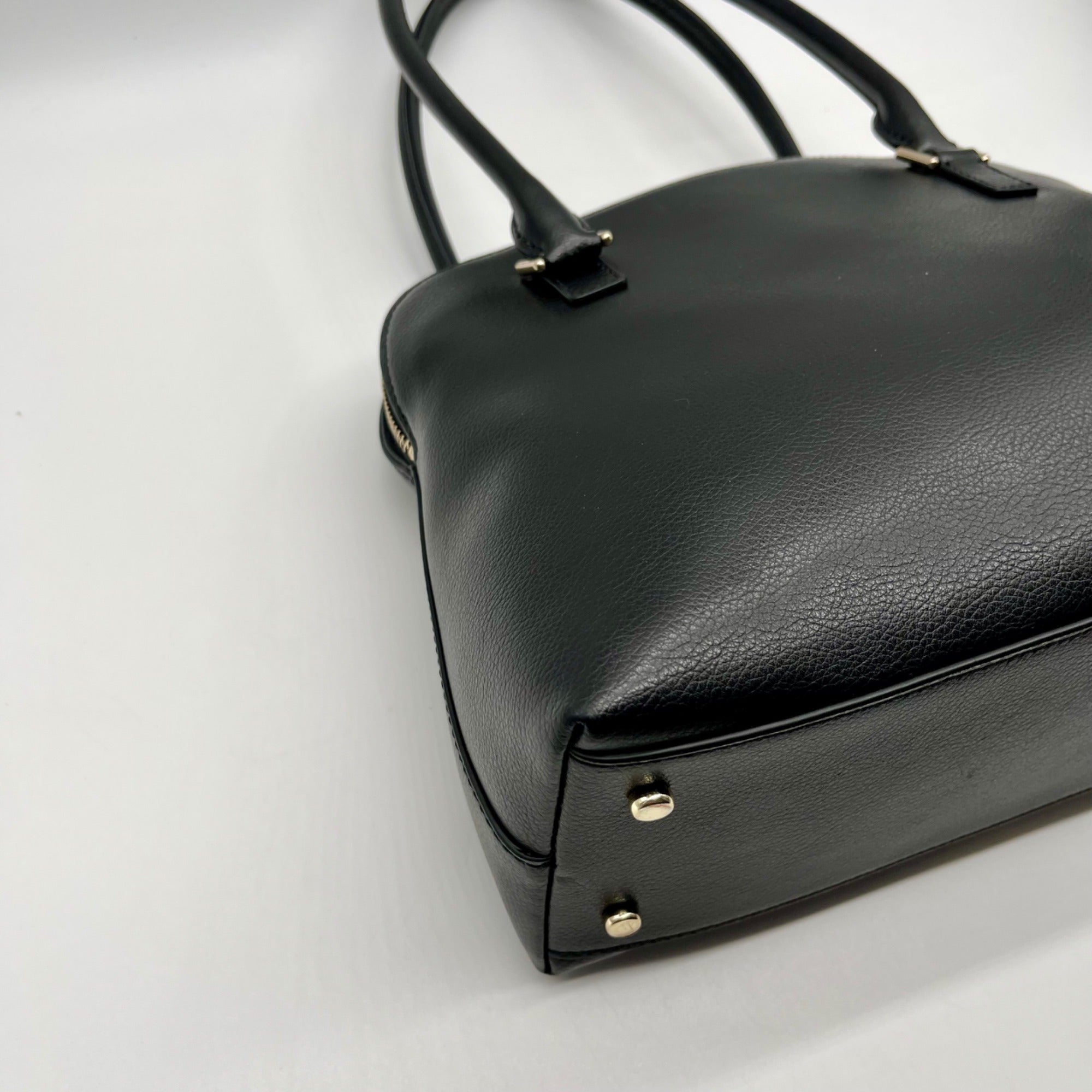 Kate Spade Black Refined Grain Leather Shoulder Bag