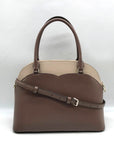 Kate Spade Beige Saffiano Leather Payton Dome Convertible Satchel