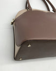 Kate Spade Beige Saffiano Leather Payton Dome Convertible Satchel
