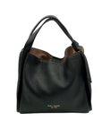 Kate Spade Pebbled Leather Black Knott Medium Tote Bag