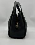 Kate Spade Pebbled Leather Black Knott Medium Tote Bag