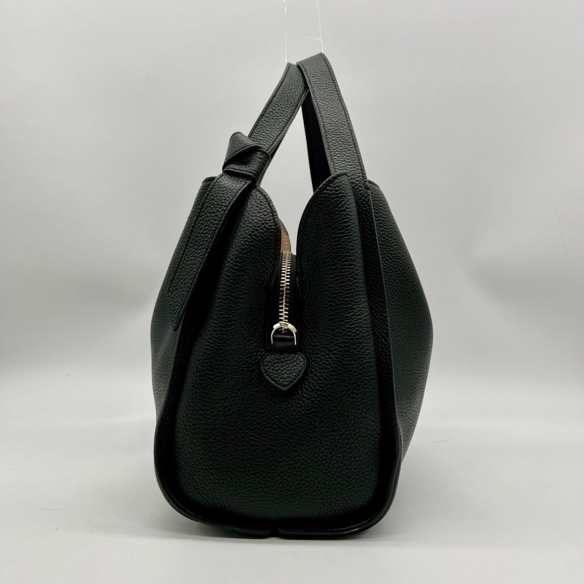 Kate Spade Pebbled Leather Black Knott Medium Tote Bag