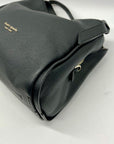 Kate Spade Pebbled Leather Black Knott Medium Tote Bag