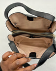 Kate Spade Pebbled Leather Black Knott Medium Tote Bag