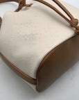 Like Dreams Off White Debossed Faux Leather Bucket Bag