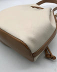 Like Dreams Off White Debossed Faux Leather Bucket Bag