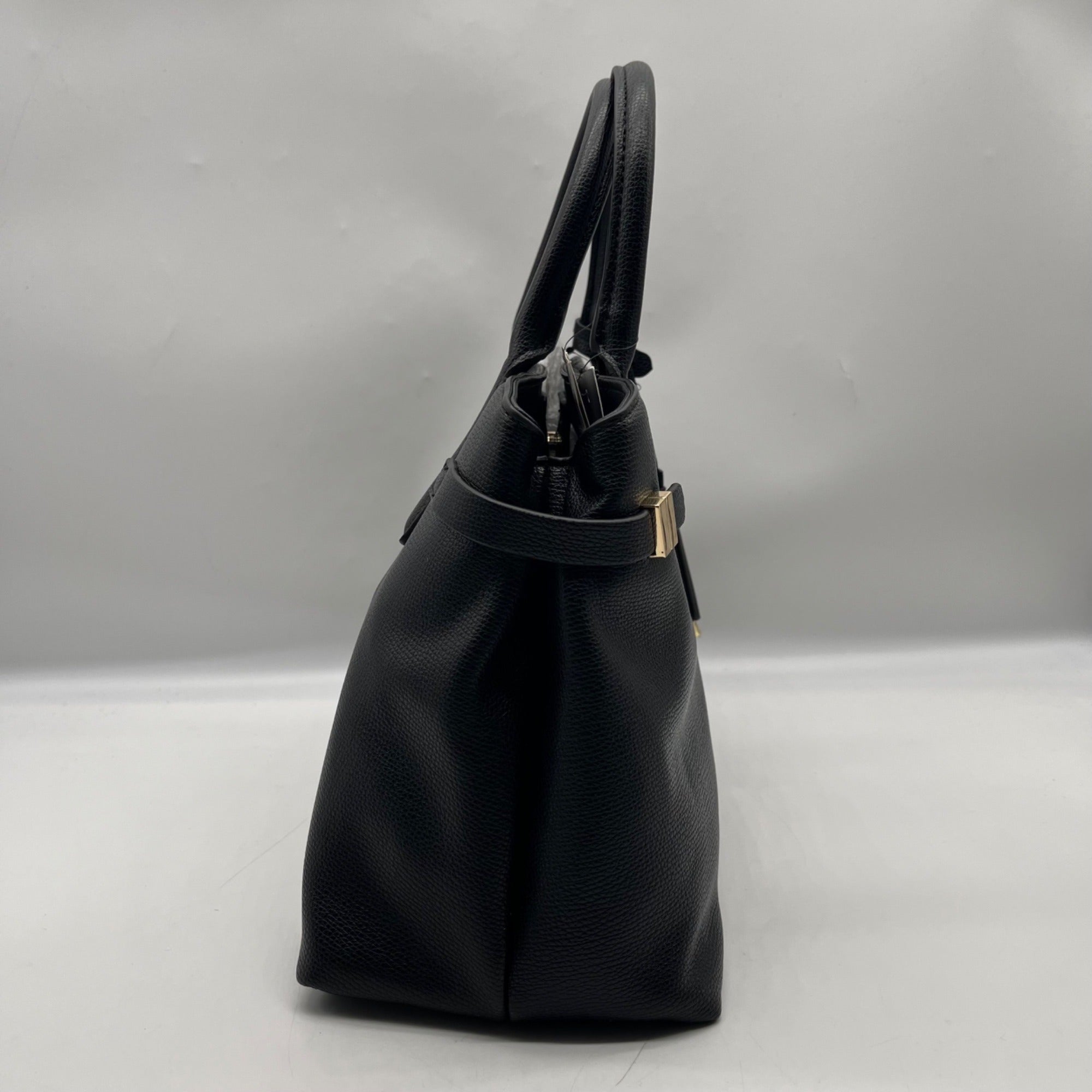 Nine West Black Faux Leather Aira Satchel