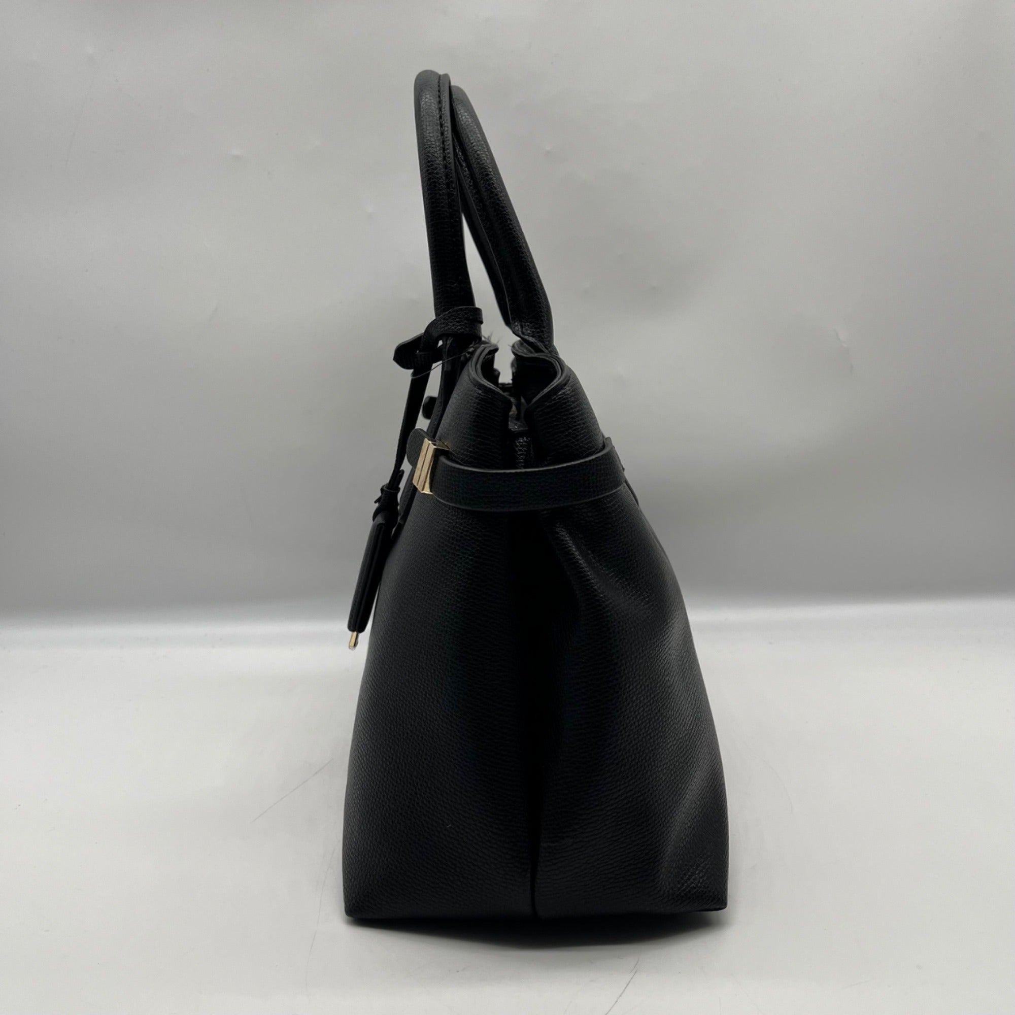 Nine West Black Faux Leather Aira Satchel
