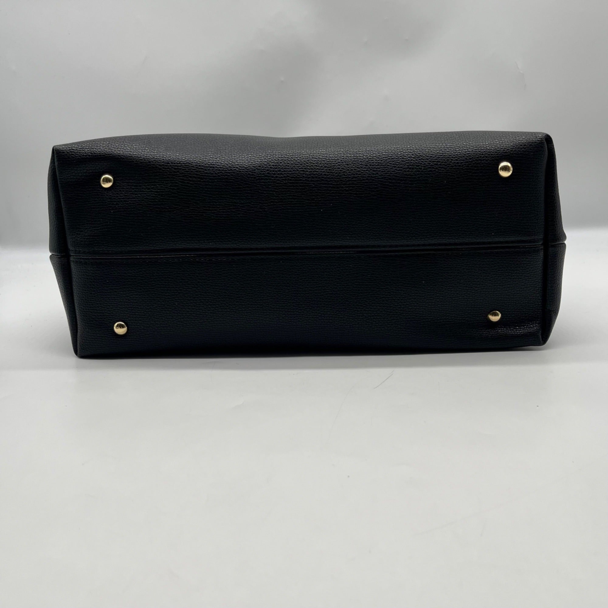 Nine West Black Faux Leather Aira Satchel