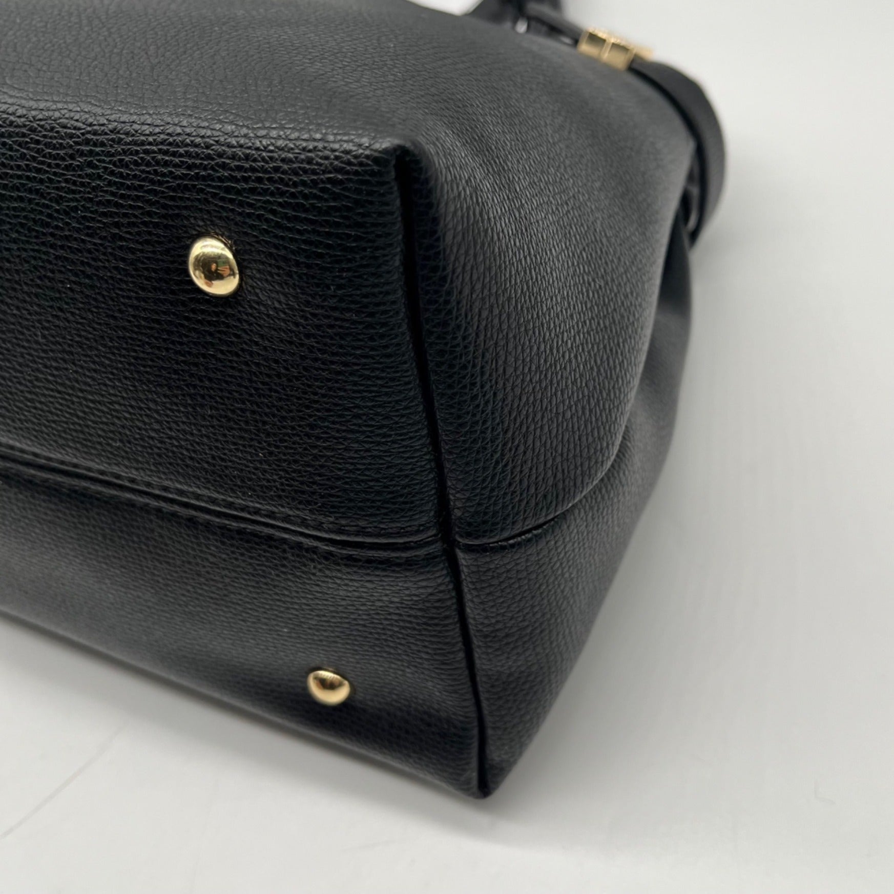 Nine West Black Faux Leather Aira Satchel