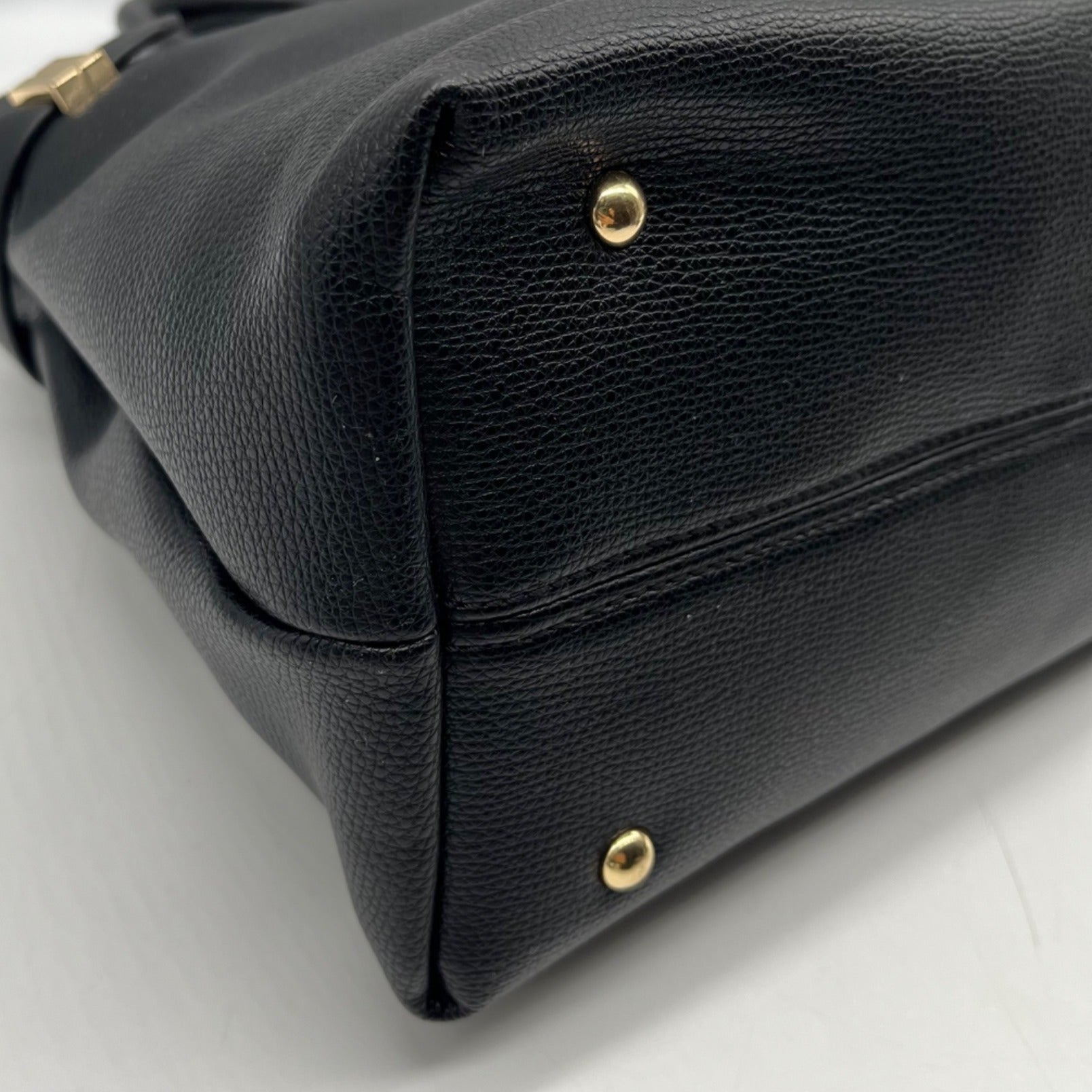 Nine West Black Faux Leather Aira Satchel