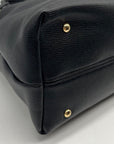 Nine West Black Faux Leather Aira Satchel