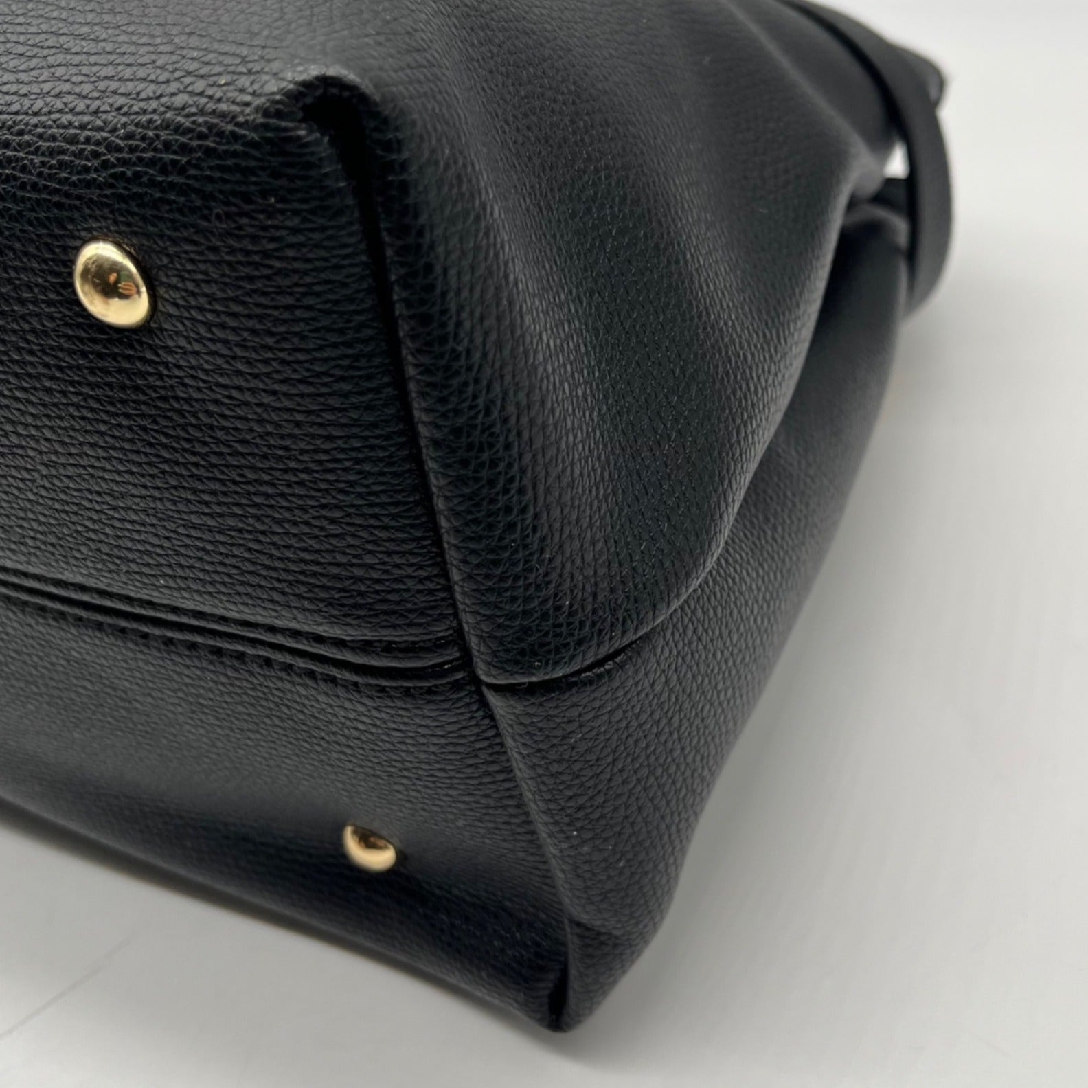 Nine West Black Faux Leather Aira Satchel