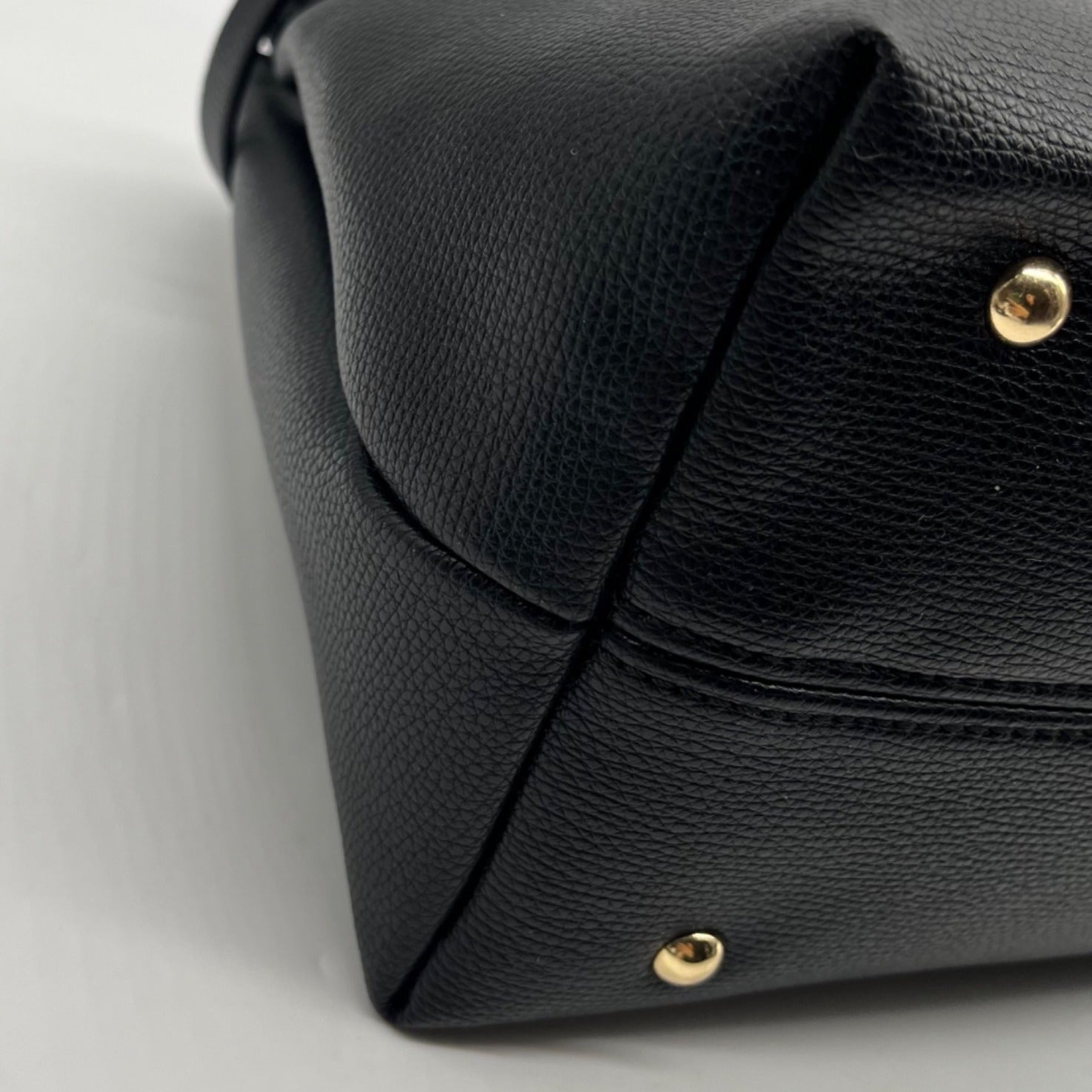 Nine West Black Faux Leather Aira Satchel
