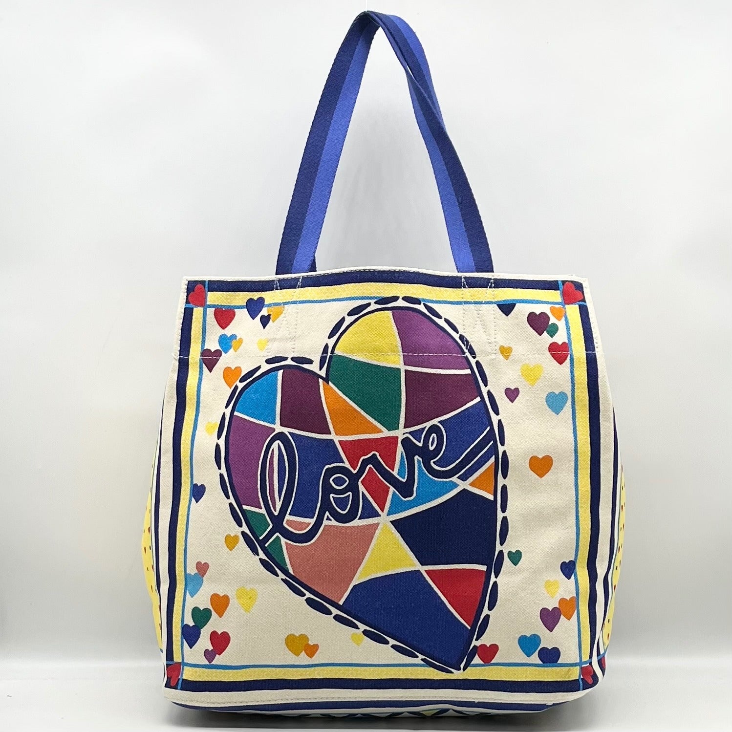 Brighton Multi Colored Canvas Cherished Love Tote Bag