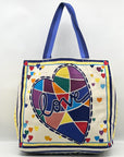 Brighton Multi Colored Canvas Cherished Love Tote Bag