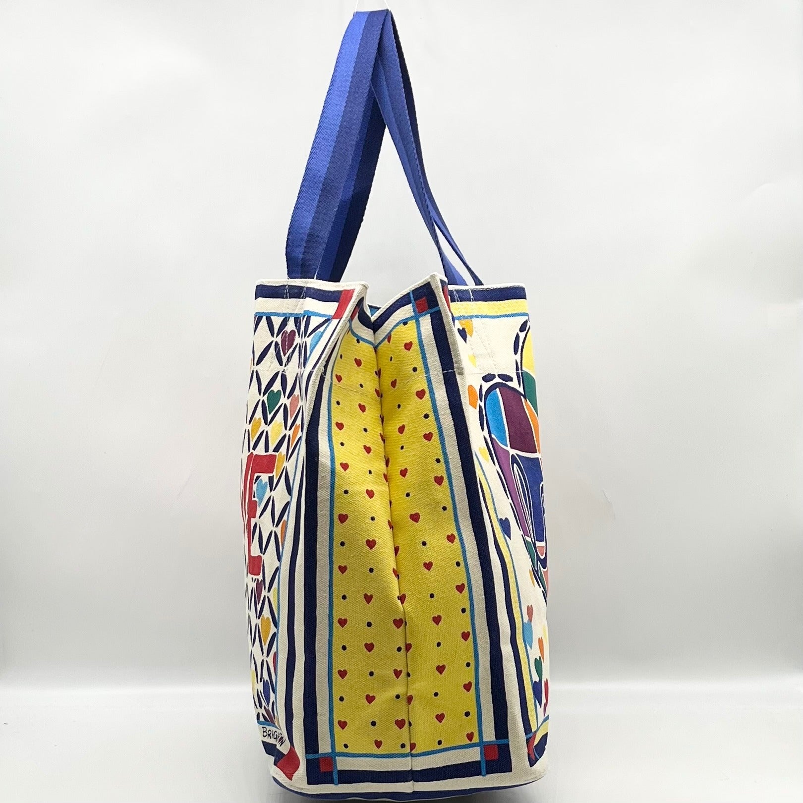 Brighton Multi Colored Canvas Cherished Love Tote Bag