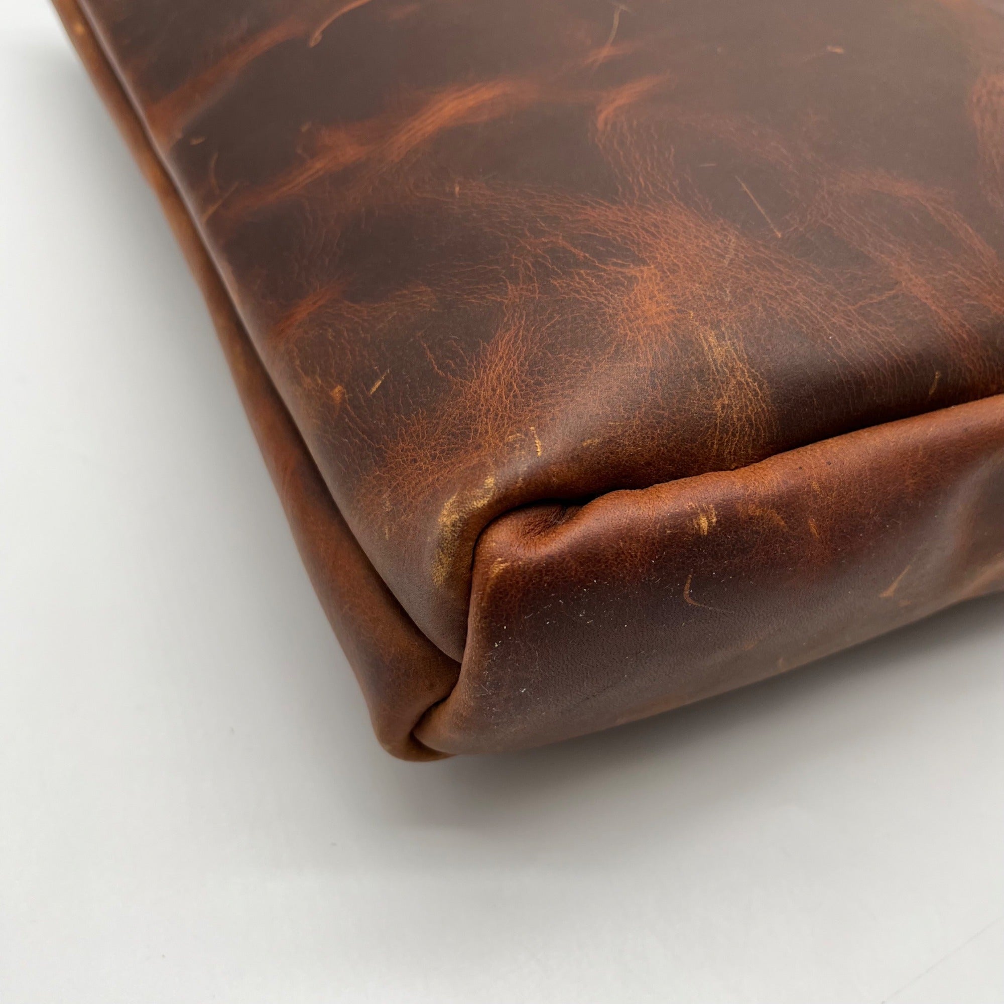 Lee Fashion Brown Distressed Leather Tote Bag