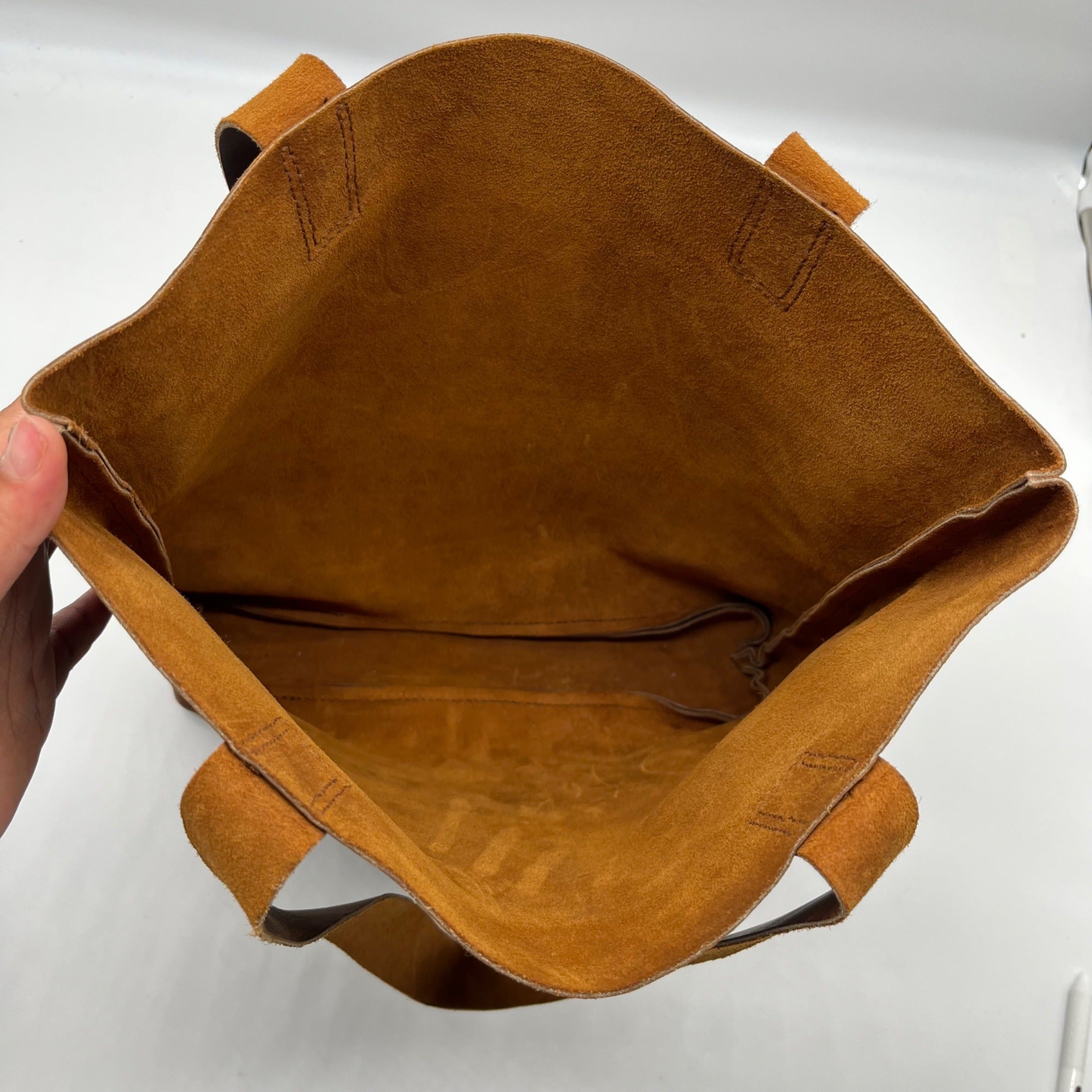 Lee Fashion Brown Distressed Leather Tote Bag