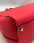 Kate Spade Pink Saffiano Leather Triple Compartment Convertible Satchel Bag