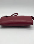 Coach Red Leather Zip Convertible Wristlet