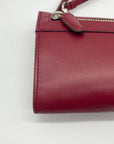 Coach Red Leather Zip Convertible Wristlet