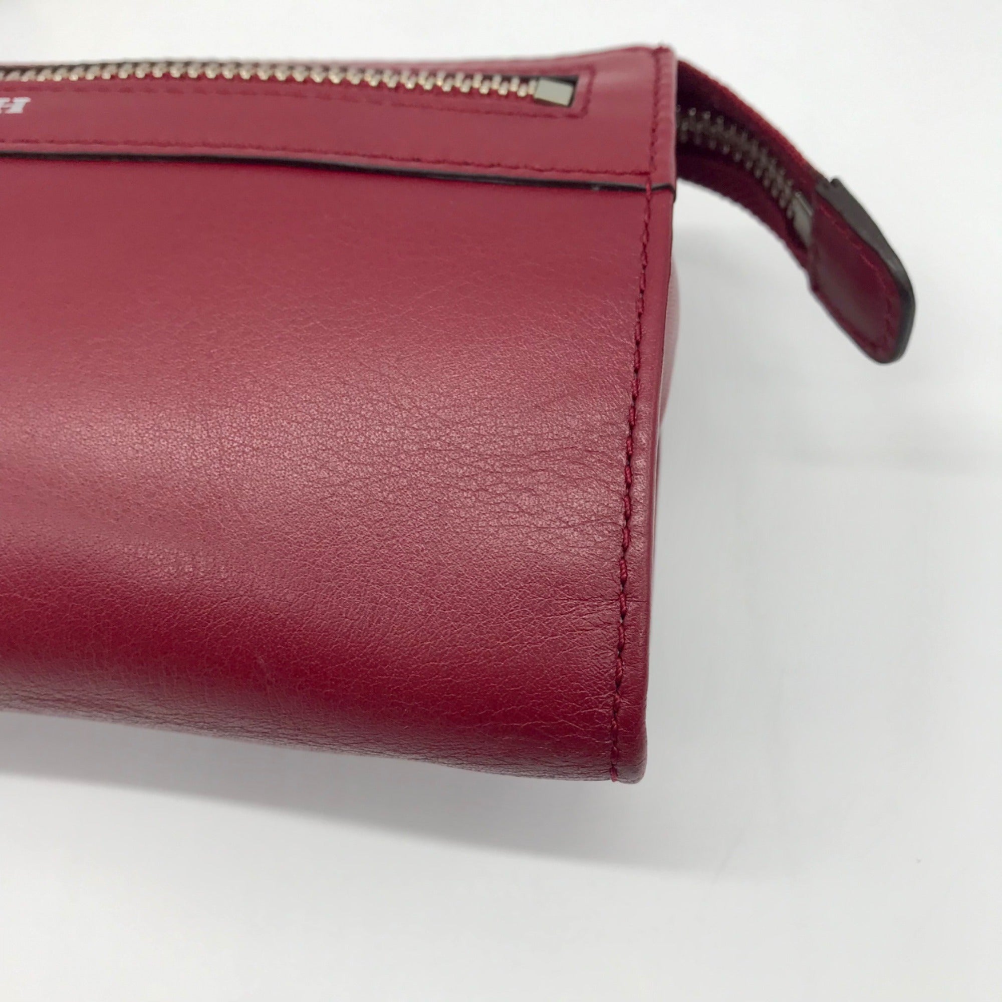 Coach Red Leather Zip Convertible Wristlet