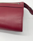 Coach Red Leather Zip Convertible Wristlet