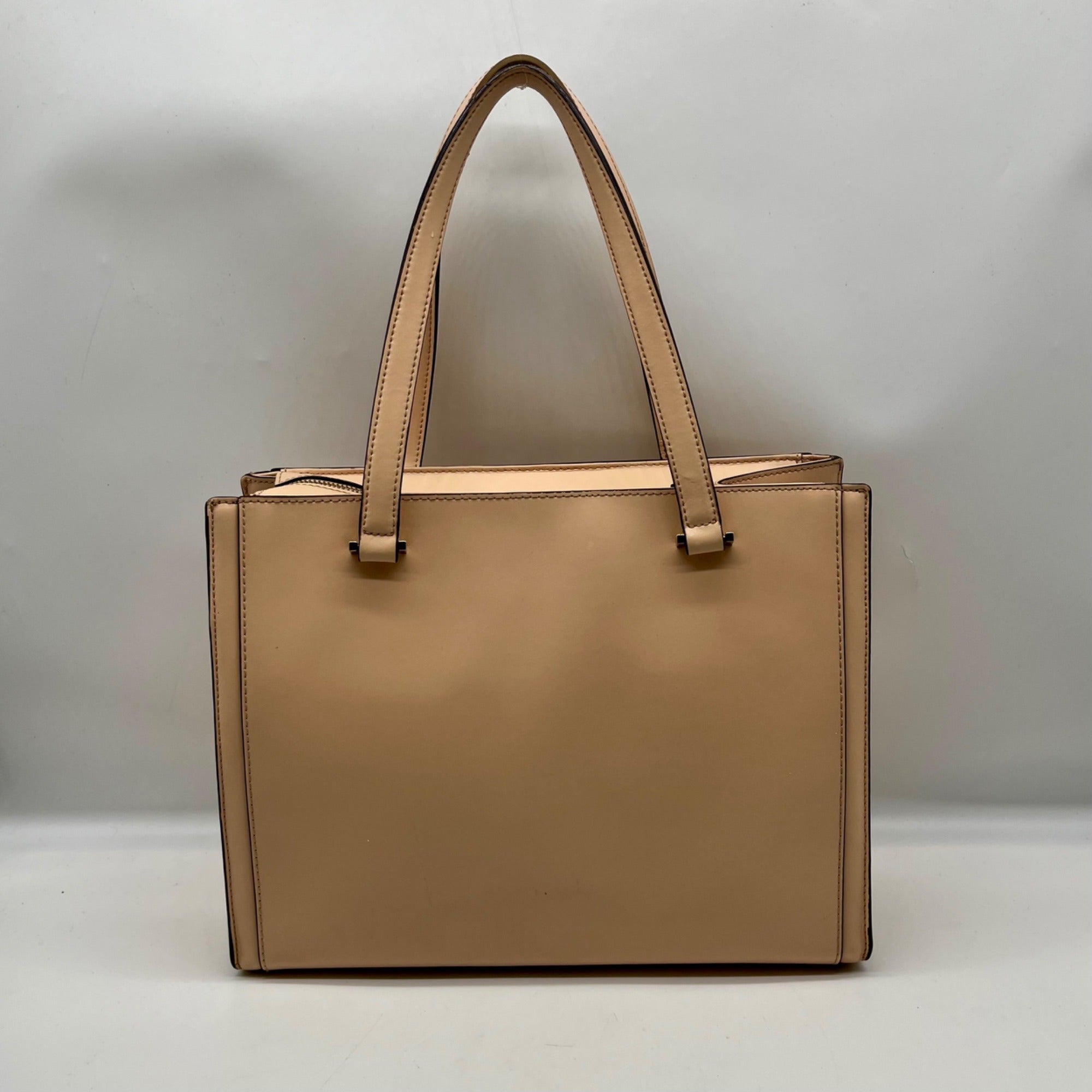 Kate Spade Tan Leather Regatta Vita Court Tote Bag