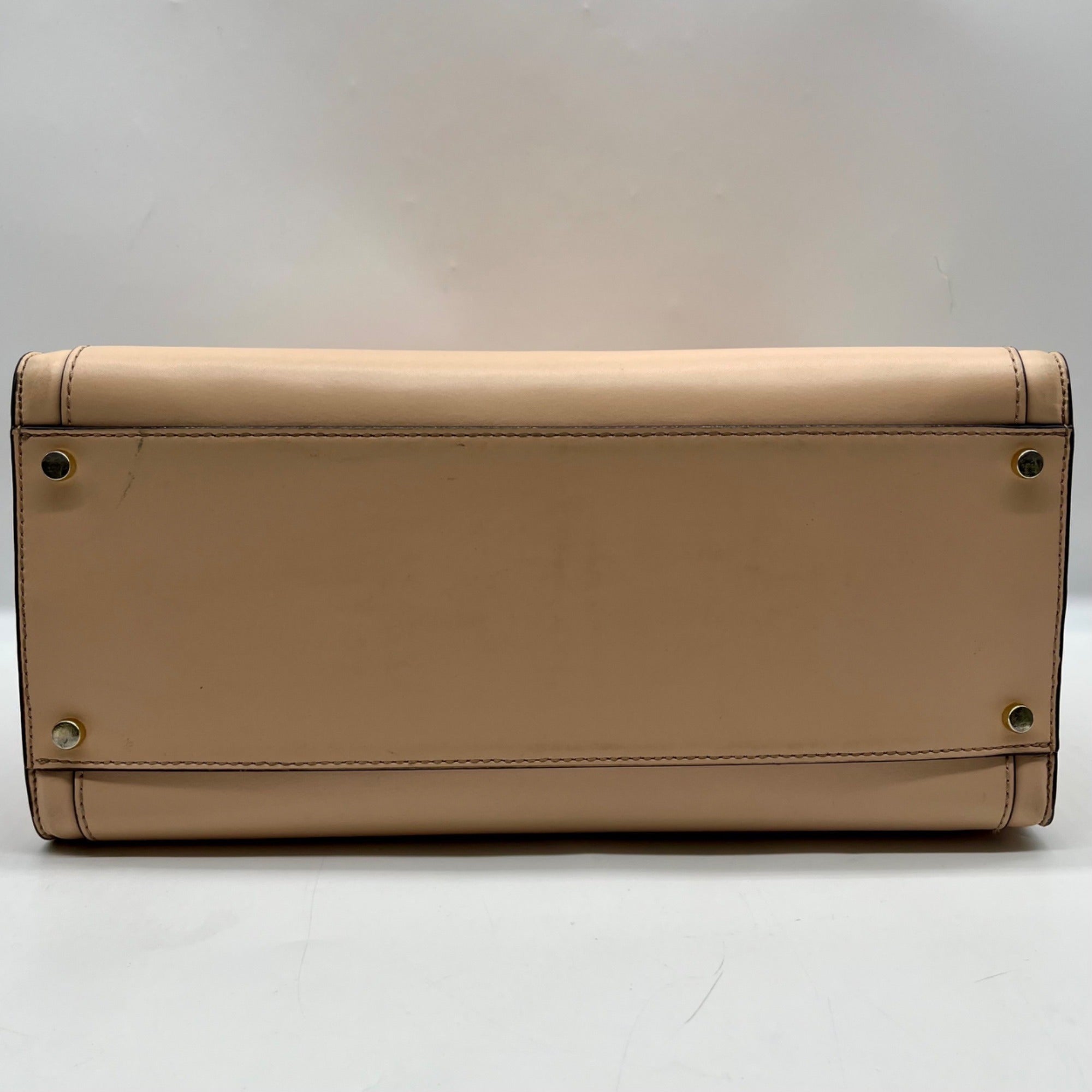 Kate Spade Tan Leather Regatta Vita Court Tote Bag
