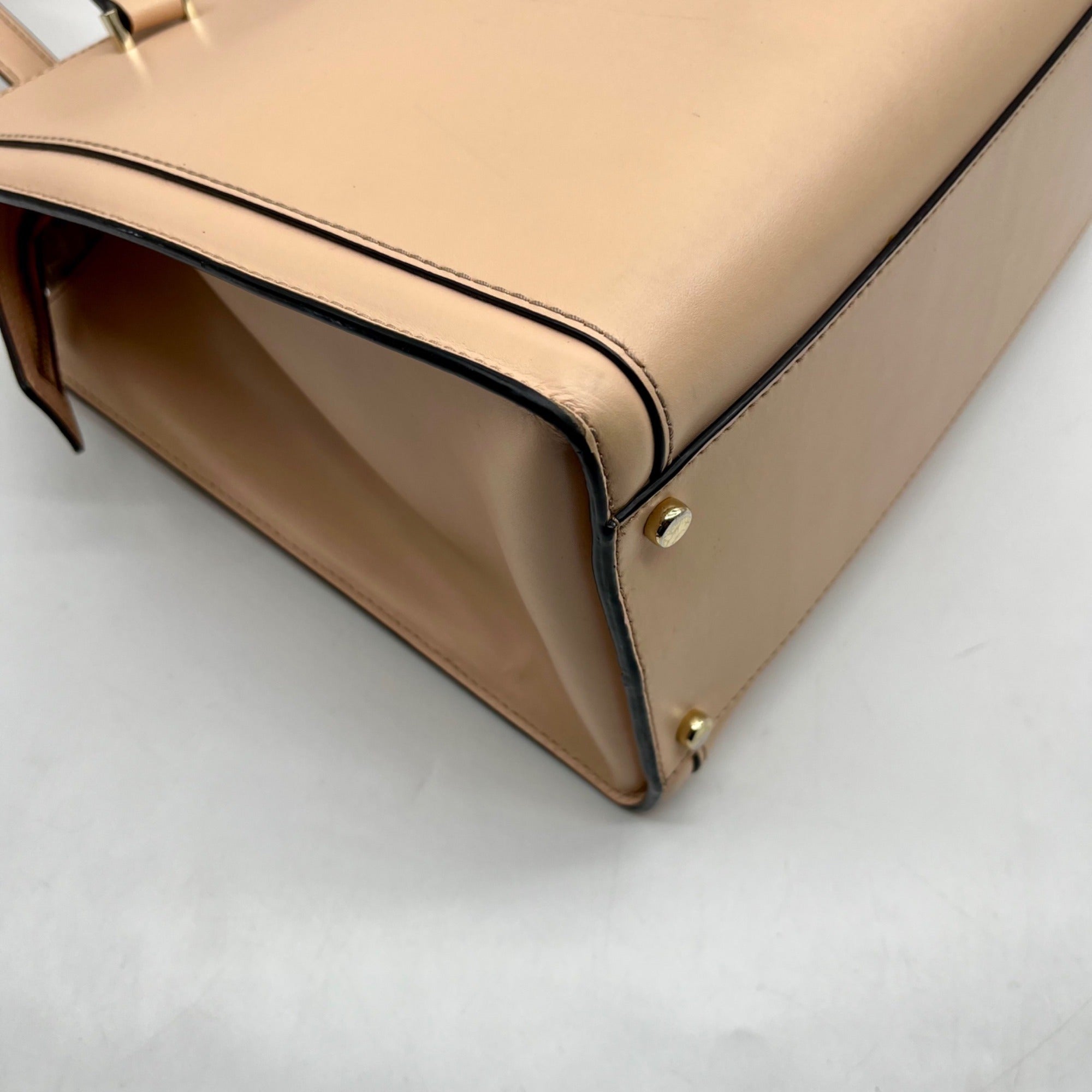 Kate Spade Tan Leather Regatta Vita Court Tote Bag