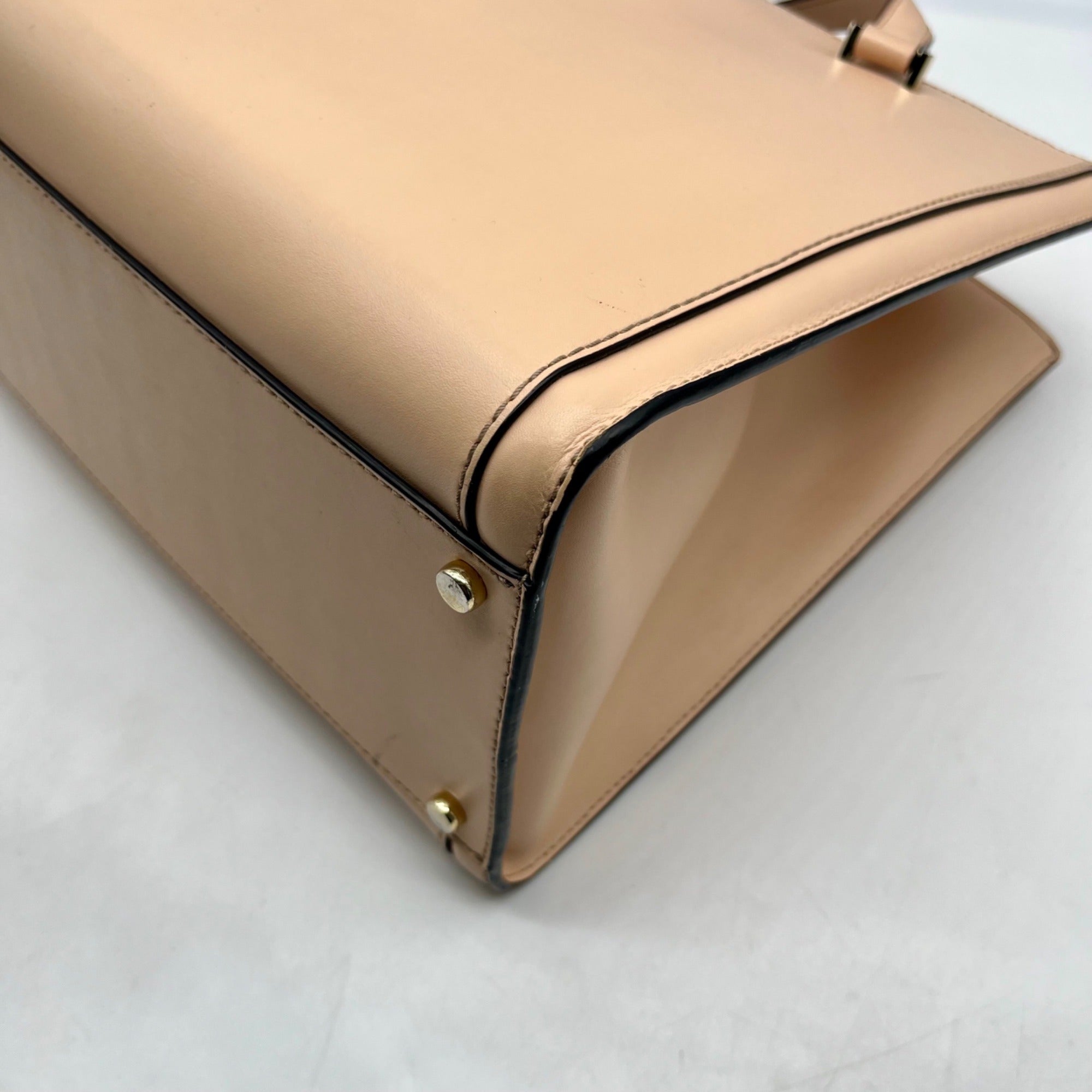 Kate Spade Tan Leather Regatta Vita Court Tote Bag
