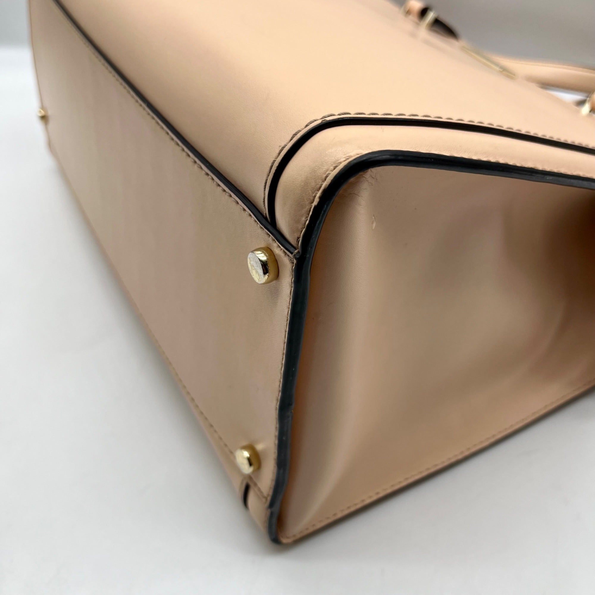 Kate Spade Tan Leather Regatta Vita Court Tote Bag