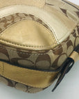 Coach Zoe Signature Patchwork Metallic Gold Leather & Canvas Hobo 12663