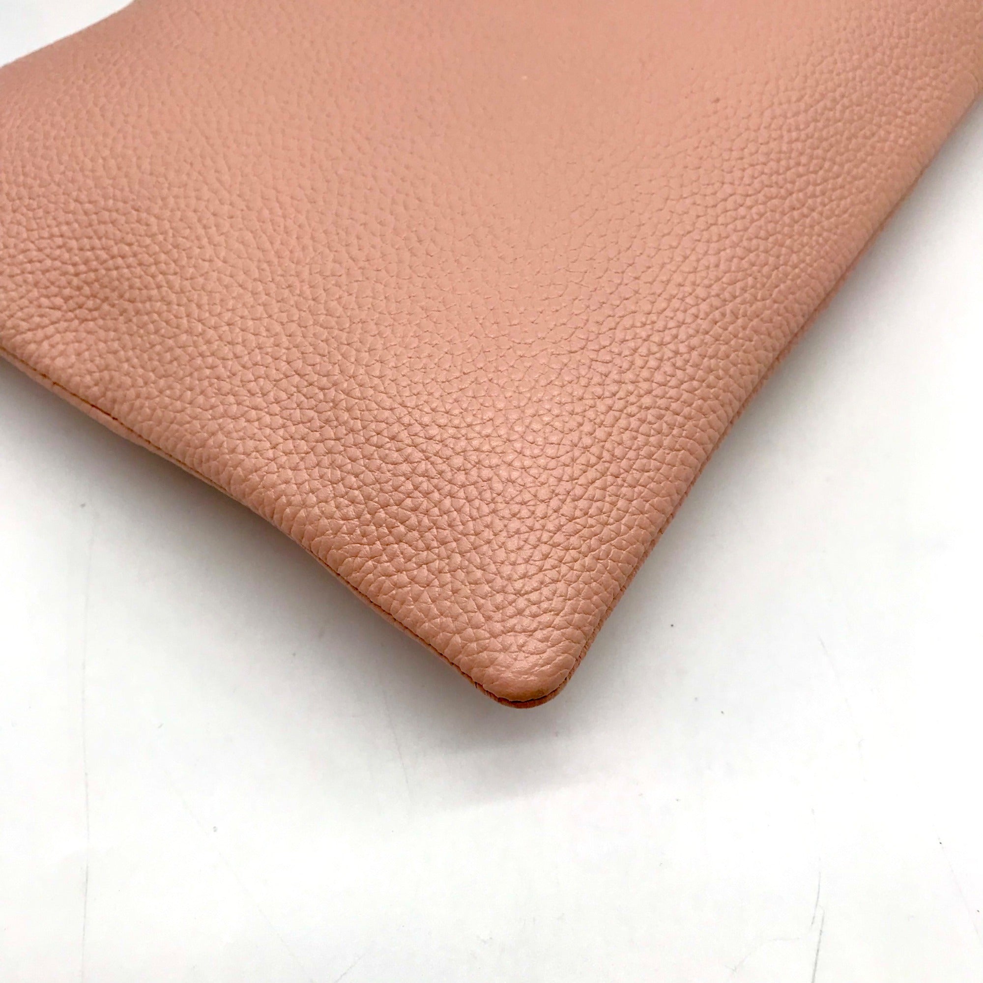 Kate Spade Light Pink Pebbled Leather Sienne Logo Pouch