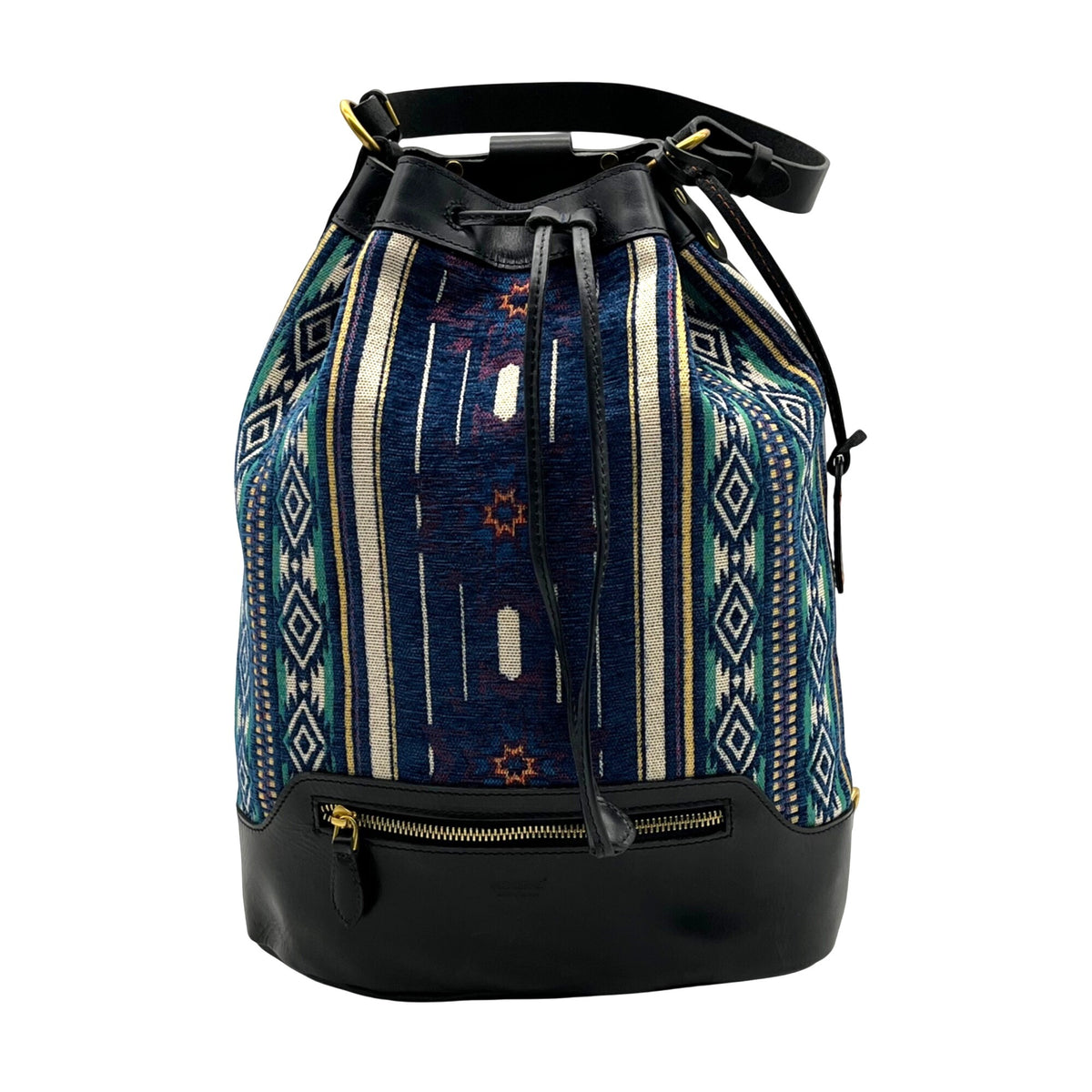 Old Trend Convertible Navy Blue Myrtle Bucket Backpack